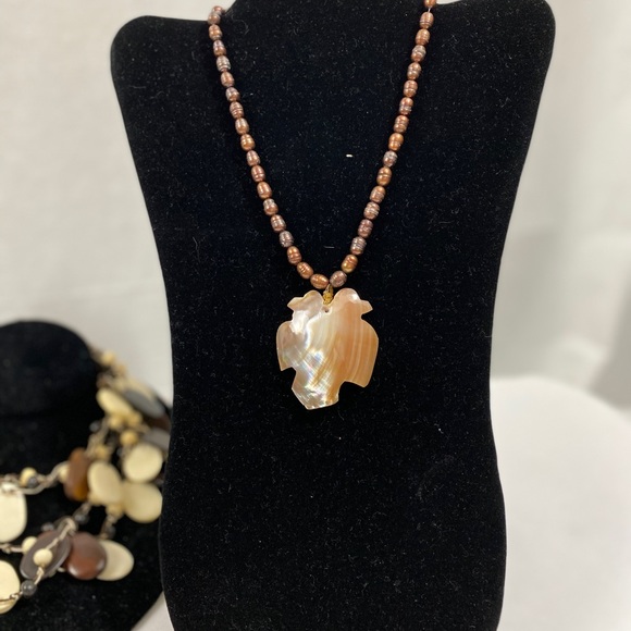 Brown Bead Necklace - Picture 1 of 2